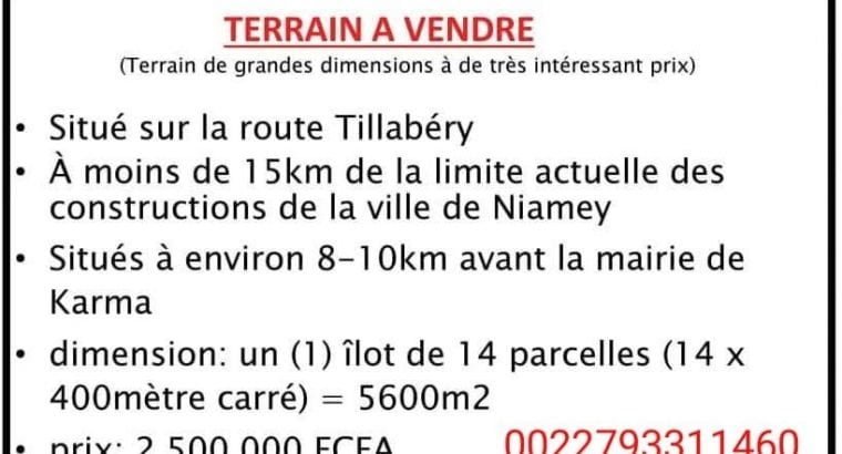 Îlot de 14 parcelles de 400 m2