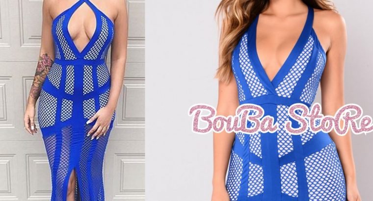 Robe longue blue vip