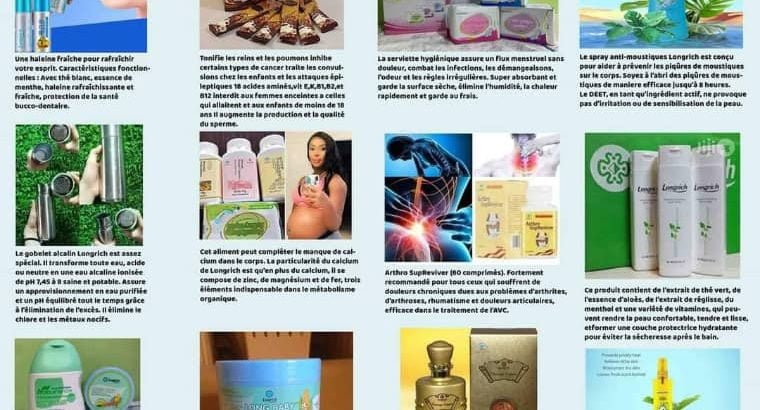 Produits cosmétiques et de santé Longrich